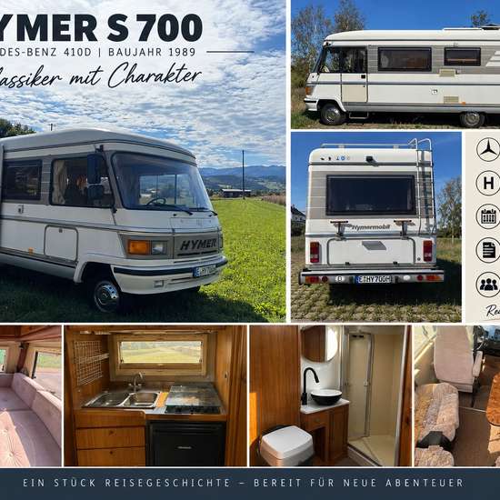 HYMER / ERIBA / HYMERCAR Mobil S 700 Oldtimer 1989 (HU bis 04/27) - Bild 1