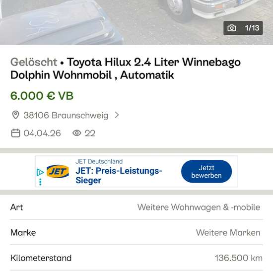 Toyota Hilux Dolphin Aufbau Oldtimer - Bild 2